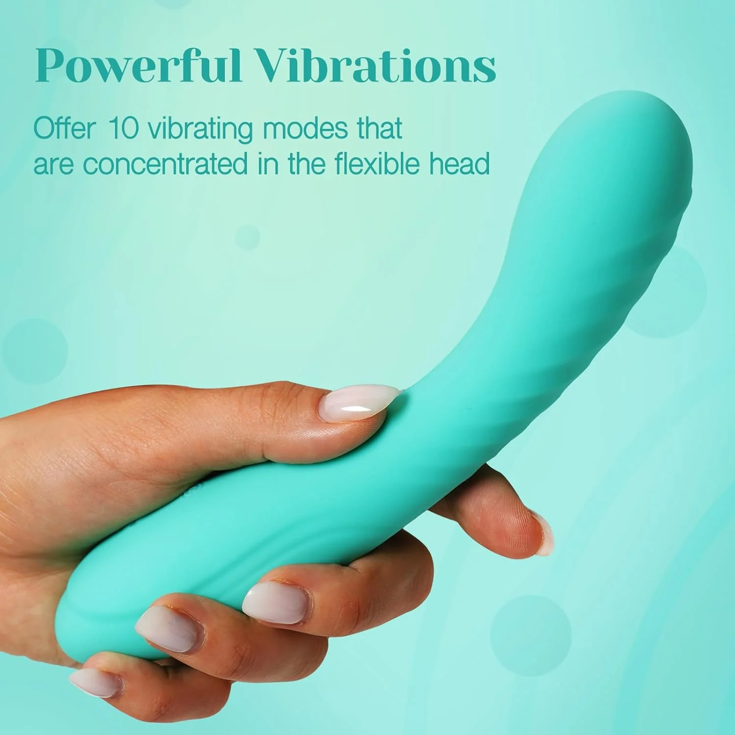 G Vibe G Spot Dildo Vibrator Teal (Europe) - Image 12